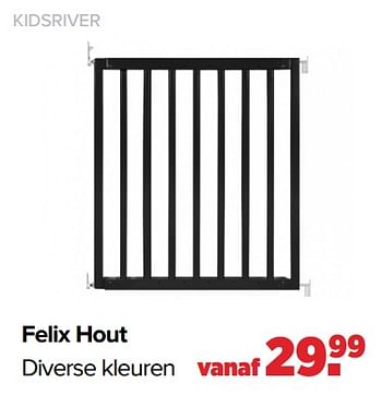 Aanbiedingen Kidsriver felix hout - Kidsriver - Geldig van 27/09/2021 tot 23/10/2021 bij Baby-Dump