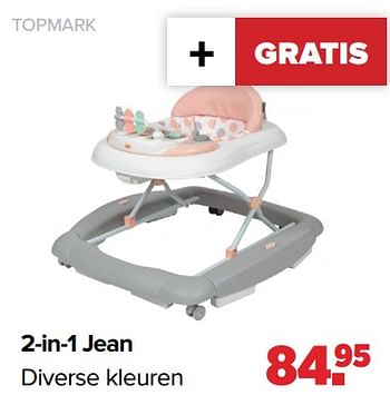 Aanbiedingen Topmark 2-in-1 jean - Topmark - Geldig van 27/09/2021 tot 23/10/2021 bij Baby-Dump