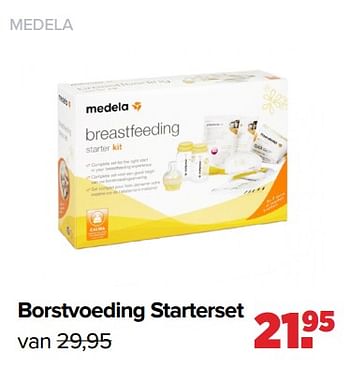 Aanbiedingen Medela borstvoeding starterset - Medela - Geldig van 27/09/2021 tot 23/10/2021 bij Baby-Dump