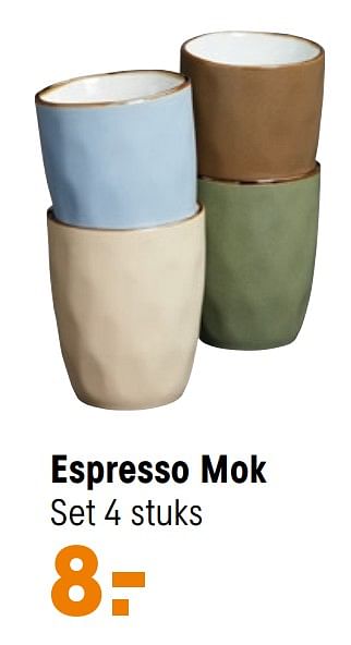 Aanbiedingen Espresso mok - Huismerk - Kwantum - Geldig van 04/10/2021 tot 17/10/2021 bij Kwantum