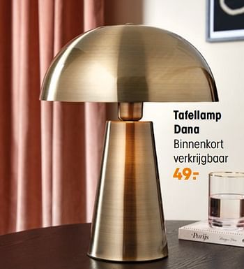 Aanbiedingen Tafellamp dana - Huismerk - Kwantum - Geldig van 04/10/2021 tot 17/10/2021 bij Kwantum