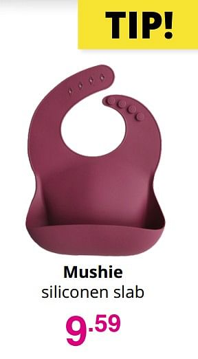 Aanbiedingen Mushie siliconen slab - Mushie - Geldig van 03/10/2021 tot 10/10/2021 bij Baby & Tiener Megastore