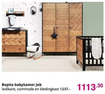 Aanbiedingen Bopita babykamer job - Bopita - Geldig van 03/10/2021 tot 10/10/2021 bij Baby & Tiener Megastore