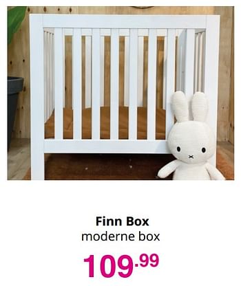 Aanbiedingen Finn box moderne box - Cabino - Geldig van 03/10/2021 tot 10/10/2021 bij Baby & Tiener Megastore