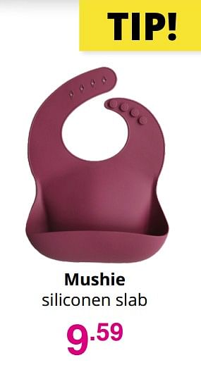 Aanbiedingen Mushie siliconen slab - Mushie - Geldig van 03/10/2021 tot 10/10/2021 bij Baby & Tiener Megastore