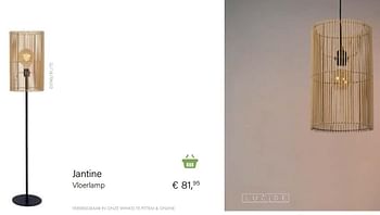 Aanbiedingen Jantine vloerlamp - Lucide - Geldig van 04/10/2021 tot 16/11/2021 bij Multi Bazar