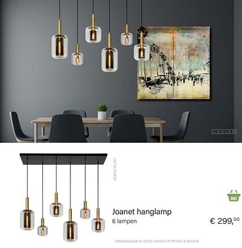 Aanbiedingen Joanet hanglamp 6 lampen - Lucide - Geldig van 04/10/2021 tot 16/11/2021 bij Multi Bazar