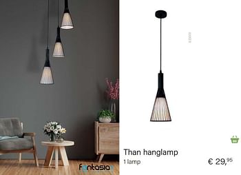Aanbiedingen Than hanglamp 1 lamp - Fantasia - Geldig van 04/10/2021 tot 16/11/2021 bij Multi Bazar
