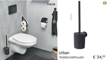 Aanbiedingen Urban toiletborstelhouder - Tiger - Geldig van 04/10/2021 tot 16/11/2021 bij Multi Bazar