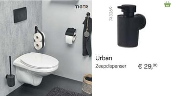 Aanbiedingen Urban zeepdispenser - Tiger - Geldig van 04/10/2021 tot 16/11/2021 bij Multi Bazar