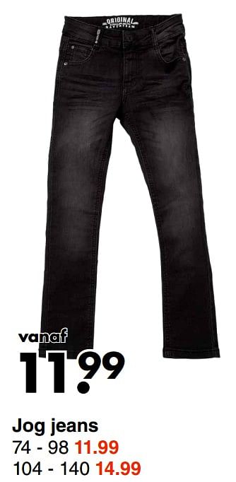 Aanbiedingen Jog jeans - Huismerk - Wibra - Geldig van 04/10/2021 tot 17/10/2021 bij Wibra