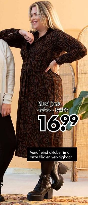 Aanbiedingen Maxi jurk - Huismerk - Wibra - Geldig van 04/10/2021 tot 17/10/2021 bij Wibra