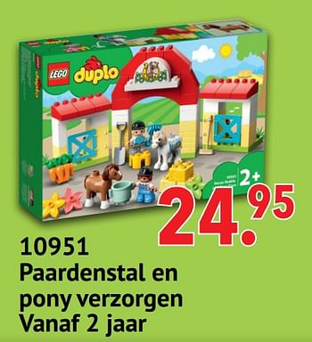 Aanbiedingen 10951 paardenstal en pony verzorgen - Lego - Geldig van 11/10/2021 tot 06/12/2021 bij Multi Bazar