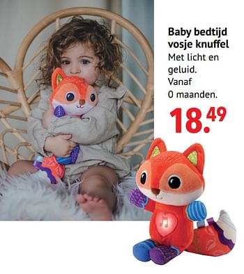 Aanbiedingen Baby bedtijd vosje knuffel - Vtech - Geldig van 11/10/2021 tot 06/12/2021 bij Multi Bazar