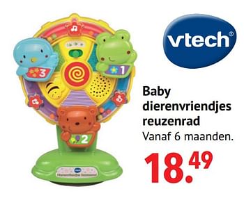 Aanbiedingen Baby dierenvriendjes reuzenrad - Vtech - Geldig van 11/10/2021 tot 06/12/2021 bij Multi Bazar