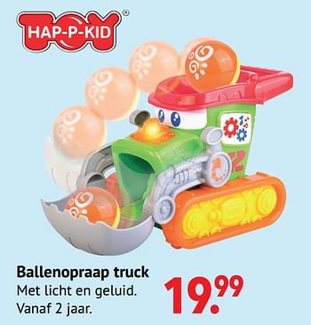 Aanbiedingen Ballenopraap truck - Hap P Kid - Geldig van 11/10/2021 tot 06/12/2021 bij Multi Bazar