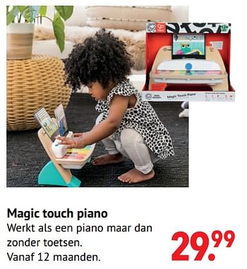 Aanbiedingen Magic touch piano - Hape - Geldig van 11/10/2021 tot 06/12/2021 bij Multi Bazar