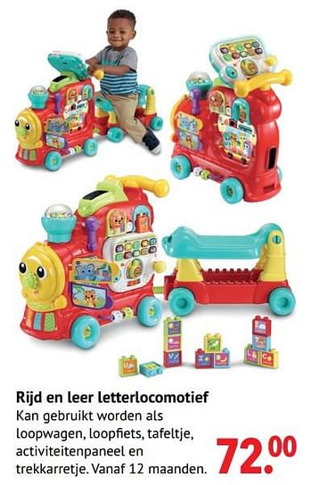 Aanbiedingen Rijd en leer letterlocomotief - Vtech - Geldig van 11/10/2021 tot 06/12/2021 bij Multi Bazar