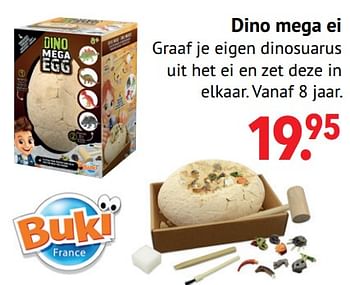 Aanbiedingen Dino mega ei - Buki France - Geldig van 11/10/2021 tot 06/12/2021 bij Multi Bazar