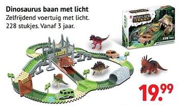 Aanbiedingen Dinosaurus baan met licht - Huismerk - Multi Bazar - Geldig van 11/10/2021 tot 06/12/2021 bij Multi Bazar