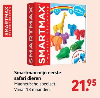 Aanbiedingen Smartmax mijn eerste safari dieren - Smartmax - Geldig van 11/10/2021 tot 06/12/2021 bij Multi Bazar