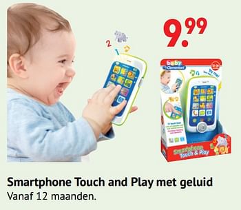Aanbiedingen Smartphone touch and play met geluid - Clementoni - Geldig van 11/10/2021 tot 06/12/2021 bij Multi Bazar