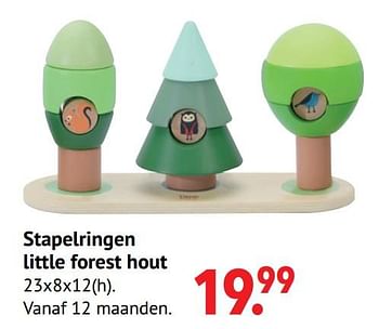 Aanbiedingen Stapelringen little forest hout - Classic World - Geldig van 11/10/2021 tot 06/12/2021 bij Multi Bazar