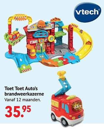 Aanbiedingen Toet toet auto’s brandweerkazerne - Vtech - Geldig van 11/10/2021 tot 06/12/2021 bij Multi Bazar