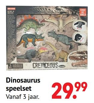 Aanbiedingen Dinosaurus speelset - Huismerk - Multi Bazar - Geldig van 11/10/2021 tot 06/12/2021 bij Multi Bazar