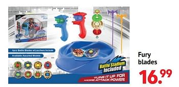 Aanbiedingen Fury blades - Beyblade - Geldig van 11/10/2021 tot 06/12/2021 bij Multi Bazar