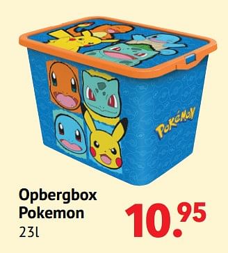 Aanbiedingen Opbergbox pokemon - Pokemon - Geldig van 11/10/2021 tot 06/12/2021 bij Multi Bazar