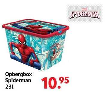 Aanbiedingen Opbergbox spiderman - Spider-man - Geldig van 11/10/2021 tot 06/12/2021 bij Multi Bazar