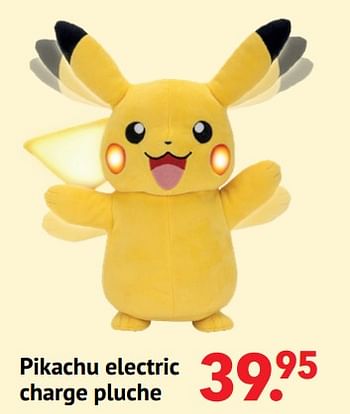Aanbiedingen Pikachu electric charge pluche - Pokemon - Geldig van 11/10/2021 tot 06/12/2021 bij Multi Bazar