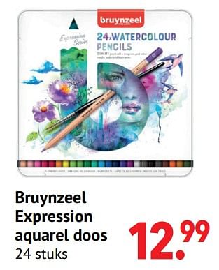 Aanbiedingen Bruynzeel expression aquarel doos - Bruynzeel - Geldig van 11/10/2021 tot 06/12/2021 bij Multi Bazar