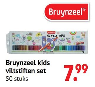 Aanbiedingen Bruynzeel kids viltstiften set - Bruynzeel - Geldig van 11/10/2021 tot 06/12/2021 bij Multi Bazar