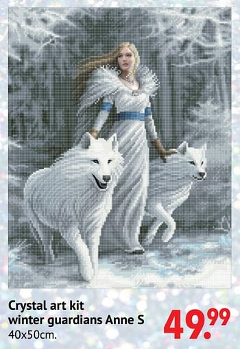 Aanbiedingen Crystal art kit winter guardians anne s - Diamond Dotz - Geldig van 11/10/2021 tot 06/12/2021 bij Multi Bazar