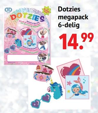 Aanbiedingen Dotzies megapack - Diamond Dotz - Geldig van 11/10/2021 tot 06/12/2021 bij Multi Bazar