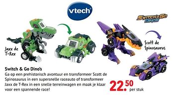 Aanbiedingen Switch + go dino’s - Vtech - Geldig van 11/10/2021 tot 06/12/2021 bij Multi Bazar