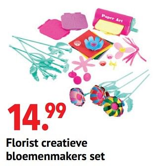 Aanbiedingen Florist creatieve bloemenmakers set - Play-Go - Geldig van 11/10/2021 tot 06/12/2021 bij Multi Bazar