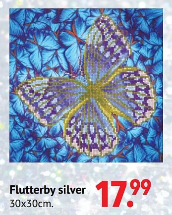 Aanbiedingen Flutterby silver - Diamond Dotz - Geldig van 11/10/2021 tot 06/12/2021 bij Multi Bazar