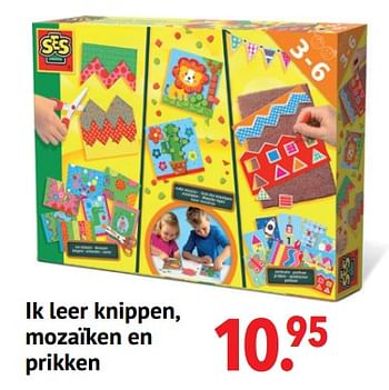 Aanbiedingen Ik leer knippen, mozaïken en prikken - SES - Geldig van 11/10/2021 tot 06/12/2021 bij Multi Bazar