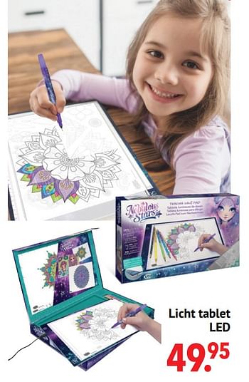 Aanbiedingen Licht tablet led - Nebulous Stars - Geldig van 11/10/2021 tot 06/12/2021 bij Multi Bazar