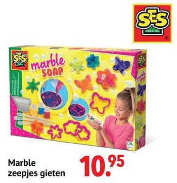 Aanbiedingen Marble zeepjes gieten - SES - Geldig van 11/10/2021 tot 06/12/2021 bij Multi Bazar