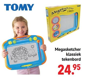 Aanbiedingen Megasketcher klassiek tekenbord - Tomy - Geldig van 11/10/2021 tot 06/12/2021 bij Multi Bazar