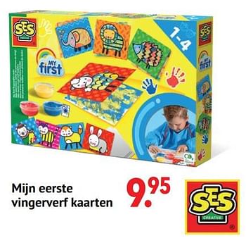 Aanbiedingen Mijn eerste vingerverf kaarten - SES - Geldig van 11/10/2021 tot 06/12/2021 bij Multi Bazar