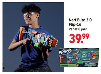 Aanbiedingen Nerf elite 2.0 flip-16 - Hasbro - Geldig van 11/10/2021 tot 06/12/2021 bij Multi Bazar