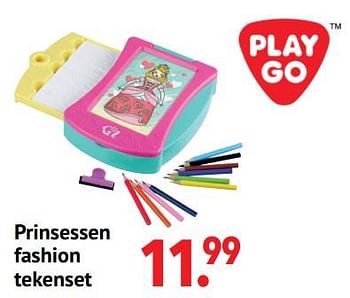 Aanbiedingen Prinsessen fashion tekenset - Play-Go - Geldig van 11/10/2021 tot 06/12/2021 bij Multi Bazar