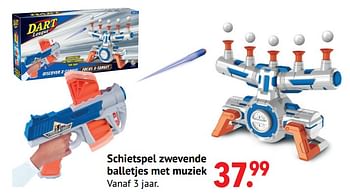 Aanbiedingen Schietspel zwevende balletjes met muziek - Huismerk - Multi Bazar - Geldig van 11/10/2021 tot 06/12/2021 bij Multi Bazar