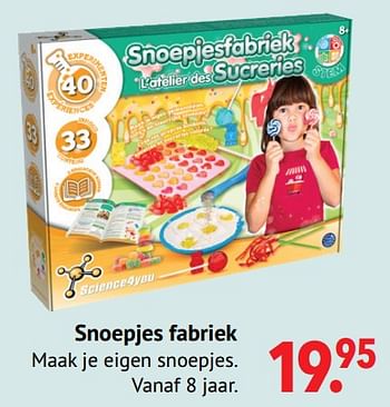 Aanbiedingen Snoepjes fabriek - Science4you - Geldig van 11/10/2021 tot 06/12/2021 bij Multi Bazar