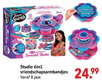 Aanbiedingen Studio 6in1 vriendschapsarmbandjes - Cra-Z-Art - Geldig van 11/10/2021 tot 06/12/2021 bij Multi Bazar